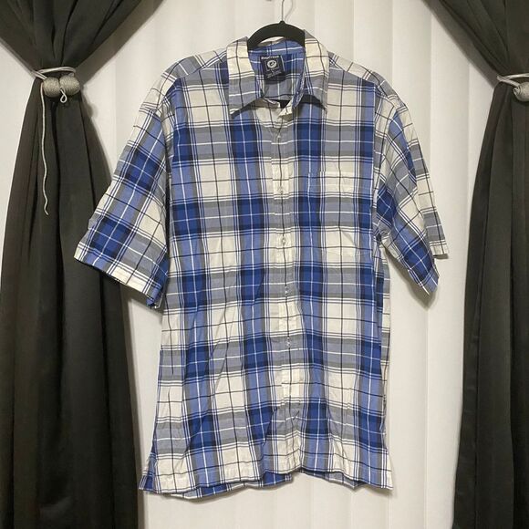 Baycreek blue checkered button up - Picture 1 of 5